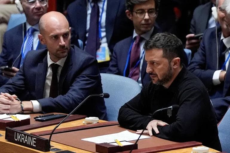 ZELENSKYY TELLS U.N THAT RUSSIA MUST BE ‘FORCED INTO PEACE’